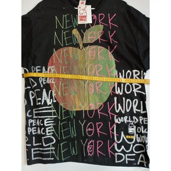 HANES Men's XL(46-48 ) T-Shirt black100%MadeHAITI - Picture 3 of 5